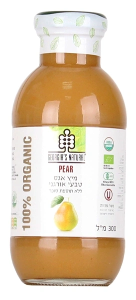מיץ אגס טבעי אורגני 300 מ"ל גאורגיה'ס נטורל