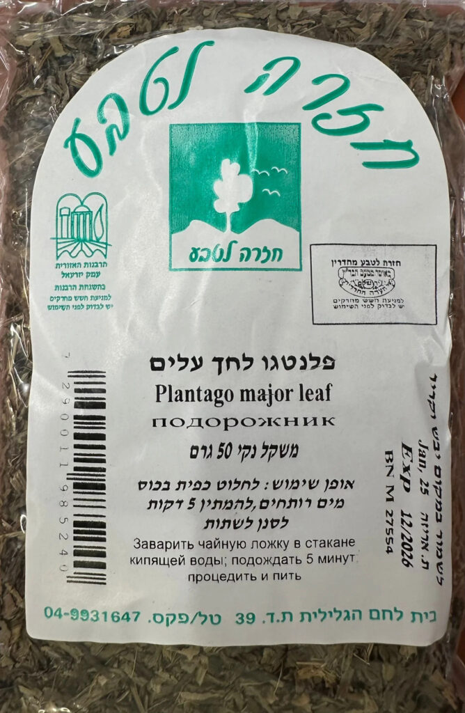 חליטת פלנטגו לחך חזרה לטבע